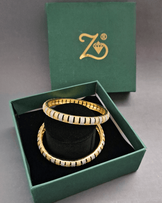 Vanya Bangles - AD Bangles | Side Angle View | Buy Online India | Zevarly