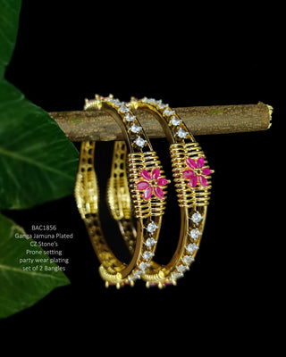Wamika AD Bangles - AD Bangles | Side Angle View | Buy Online India | Zevarly