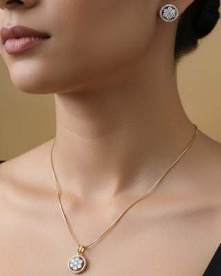 Zevarly Preeti Praise Pendant Set