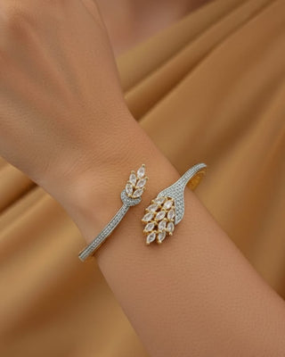 Zevarly Priya Classy Free size AD Bracelet