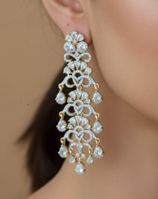 Zevarly Athiya American Diamond Earrings