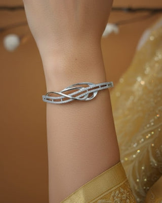 Zevarly Elizah Princess-cut AD Bracelet