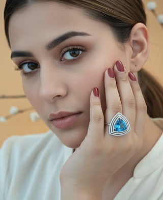 Zevarly Seher incredibly glossy Adjustable Ring