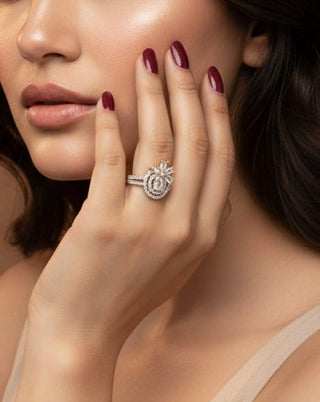 Zevarly Phuljhadi Designer Adjustable Ring