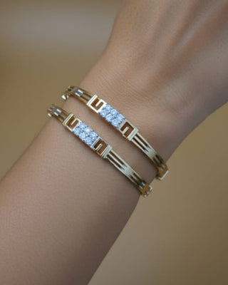 Zevarly Shivina Cubic Zircon Bangles