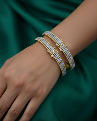 Zevarly Naivedhi Openable Cuff Ad Bangles