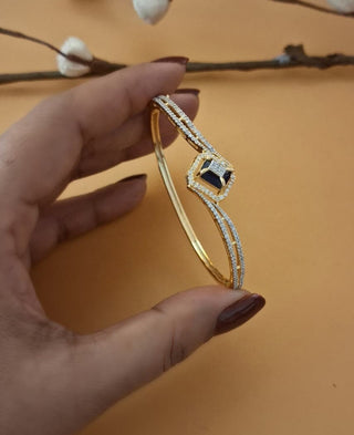 Zevarly Oliver sapphire stone Openable AD Bracelet