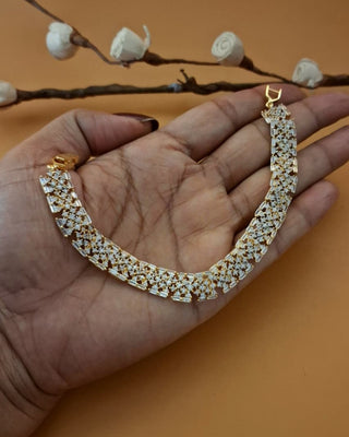 Zevarly Nina Relevant thick Ad / Cz Bracelet