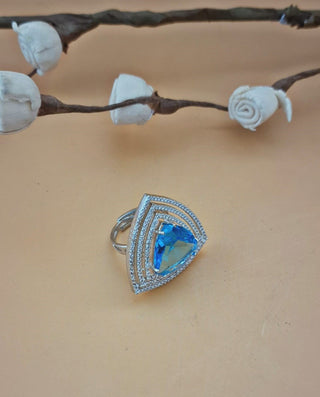 Zevarly Seher incredibly glossy Adjustable Ring