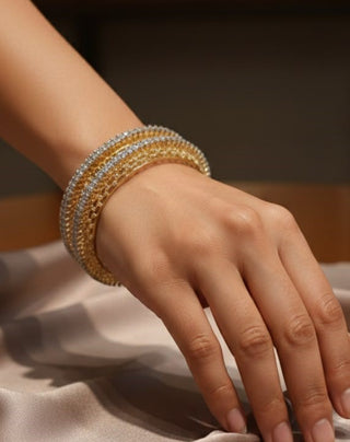 Zevarly Namisha Cubic Zircon Bangles