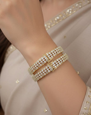 Zevarly Pritha Openable Ad Bangles