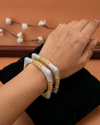 Zevarly Ishita American Diamond Bangles