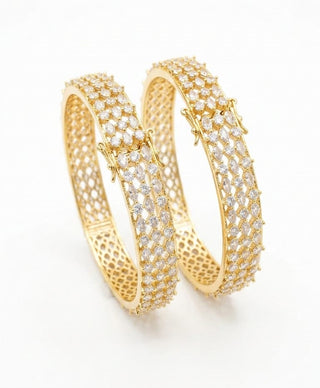 Zevarly Pritha Openable Ad Bangles