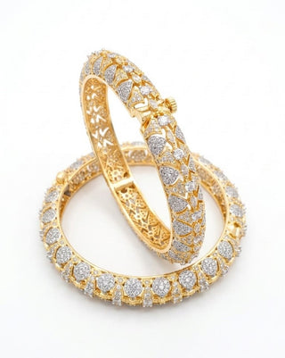 Zevarly Gokhuru Openable AD Bangles