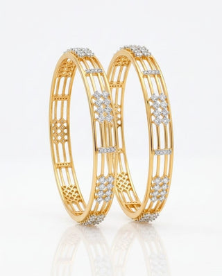 Zevarly Indrani American Diamond Bangles
