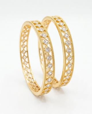 Zevarly Sravya Stylish Ad Pair Bangles
