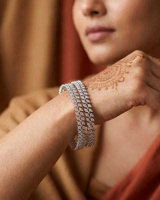 Zevarly Mananya American Diamond Bangles
