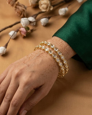 Zevarly Suhagan American Diamond Bangles