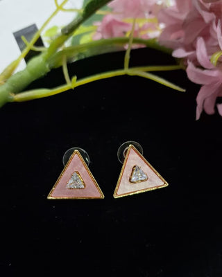 Zevarly Suhani Aura Geomatric Earrings