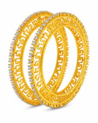 Zevarly Sagarika Cubic Zirconia Bangles