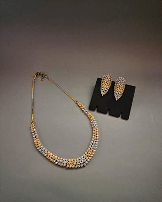 Zevarly Avni Alluring American Diamond Necklace Set