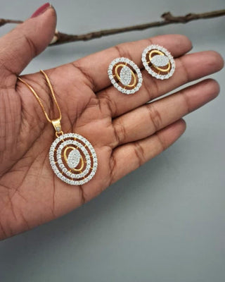 Zevarly Elvra Premium Glow Pendant Set