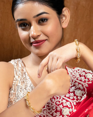 Zevarly Lovely American Diamond Bangles