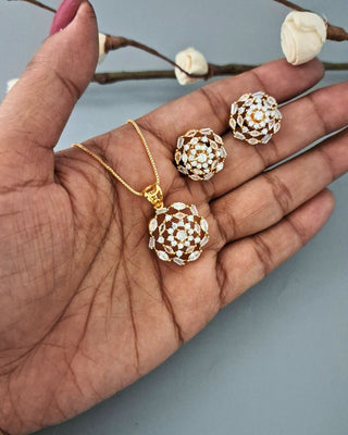 Zevarly Nayra Luxe Pendant Set