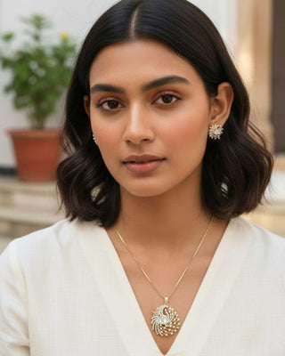 Zevarly Tara Luxery Pendant Set