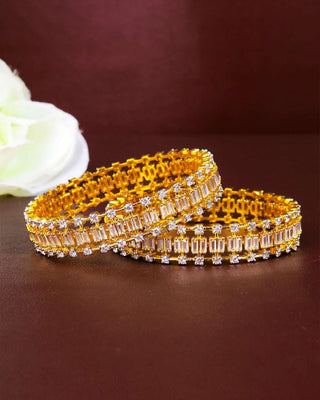 Aleya Statement Bangles with Dark Background
