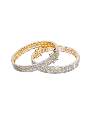 Zevarly Charm AD Bangles  white background