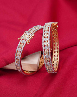 Zevarly Charm AD Bangles Red Background