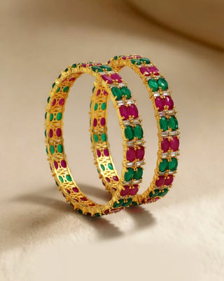 Zevarly Chic American Diamond Bangles