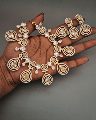 Zevarly Chitralekha CZ Necklace Set 2