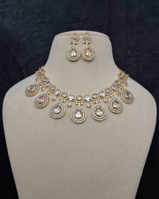 Zevarly Chitralekha CZ Necklace Set 3