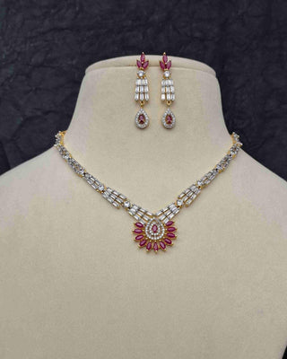 Zevarly Drishti CZ Necklace Set 1