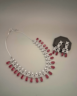 Zevarly Gaurika CZ Necklace Set