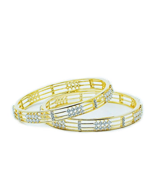 Zevarly Indrani American Diamond Bangles 6