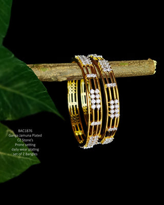 Zevarly Indrani American Diamond Bangles