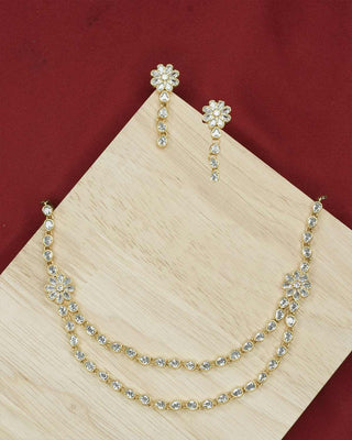 Zevarly Jancy Wedding Two-Line Necklace Set 3