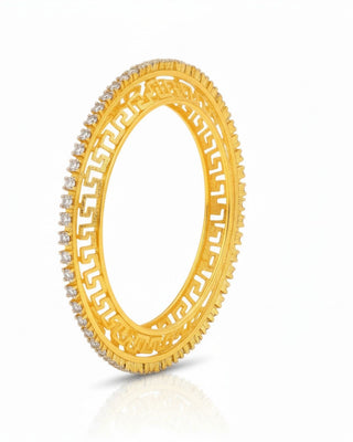 Zevarly Jiya Floral AD Bangles