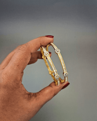 Zevarly Kesar American Diamond Bangles 2