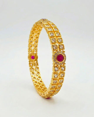Zevarly Kirti AD Bangles Set