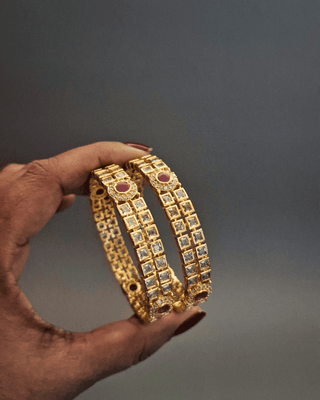 Zevarly Kirti AD Bangles Set 2