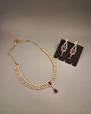 Zevarly Lakshita Marquee Necklace Set