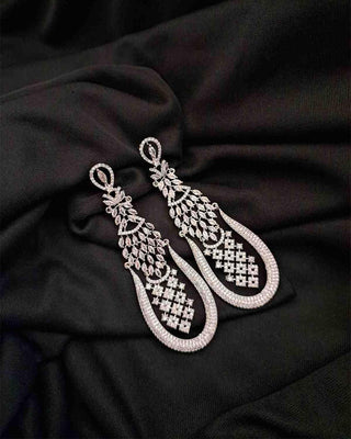 Zevarly Lavanya Long Premium CZ Danglers