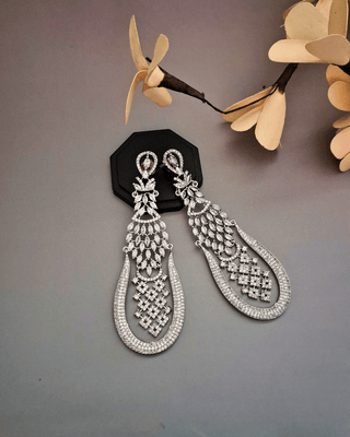 Zevarly Lavanya Long Premium CZ Danglers