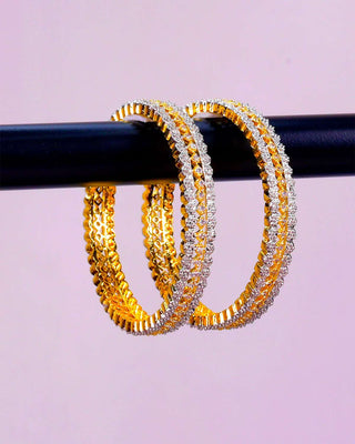 Zevarly Liko American Diamond Hanger Bangles