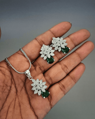 Zevarly Megha AD Pendant Set GJ