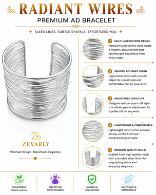 Zevarly Naira Lustrous Bracelet